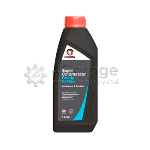 COMMA SCC1L Антифриз Comma Super Coldmaster Синий Раствор Охлаждающей Жидкости Scc1L, 1 Л