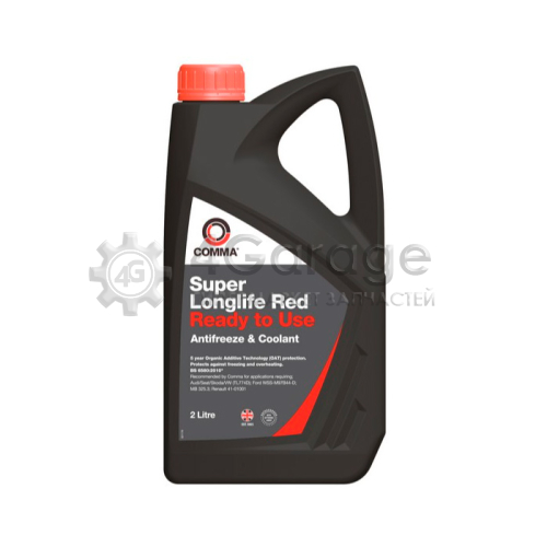 COMMA SLC2L Comma Super Longlife Red - Coolant (2l)_антифриз Красный, Готовый К Использованию Vw (Tl7