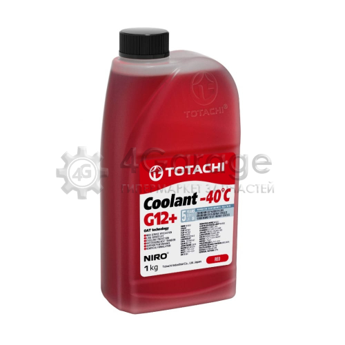 TOTACHI 43101 Жидкость Охлаждающая Totachi Niro Coolant Red -40c G12+ 1кг TOTACHI арт. 43101