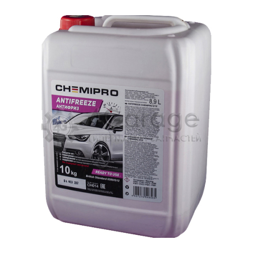 CHEMIPRO CH014 Ch014_антифриз Chemipro G12 Готовый 10kg Красный, 8.9л CHEMIPRO арт. CH014