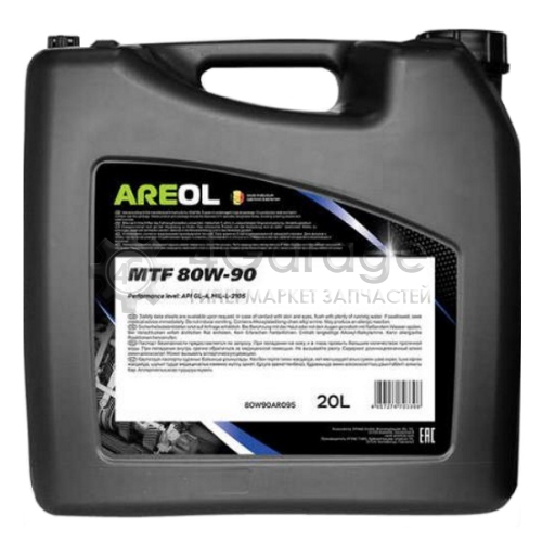 AREOL 80W90AR095 Areol Mtf 80w90 (20л) Трансмис. Минерал. Масло Для Мкпп Api Gl-4, Mil-L-2105 AREOL арт. 80