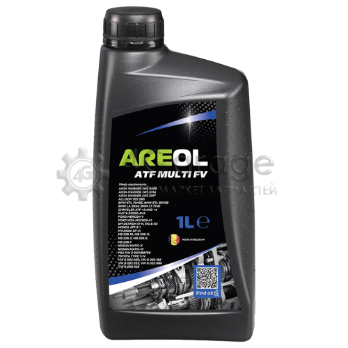 AREOL AR109 Areol Atf Multi Fv (1l)_жидк. Для Акпп И Гур Синт.,Желт., Аналог Febi 14738jws 3309, Ford