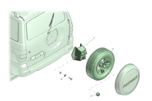 Принадлежности запасного колеса