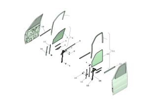 Стеклоподъемники и уплотнители дверей передних